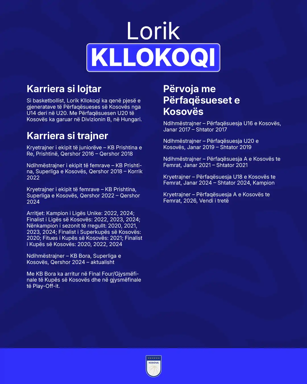 FBK vazhdon fuqizimin e strukturës profesionale: Nixha, Loci dhe Kllokoqi me role të rëndësishme